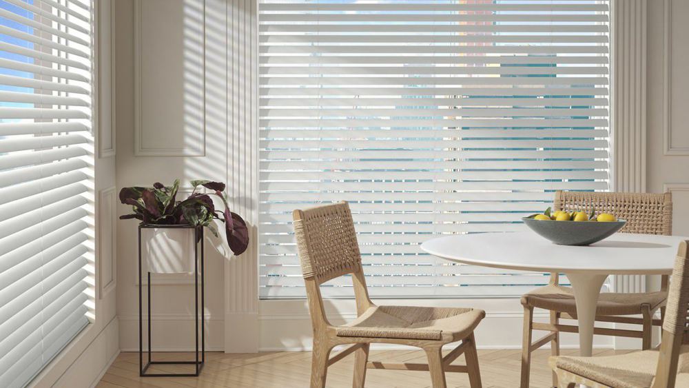 Aria Soft Blinds in a room