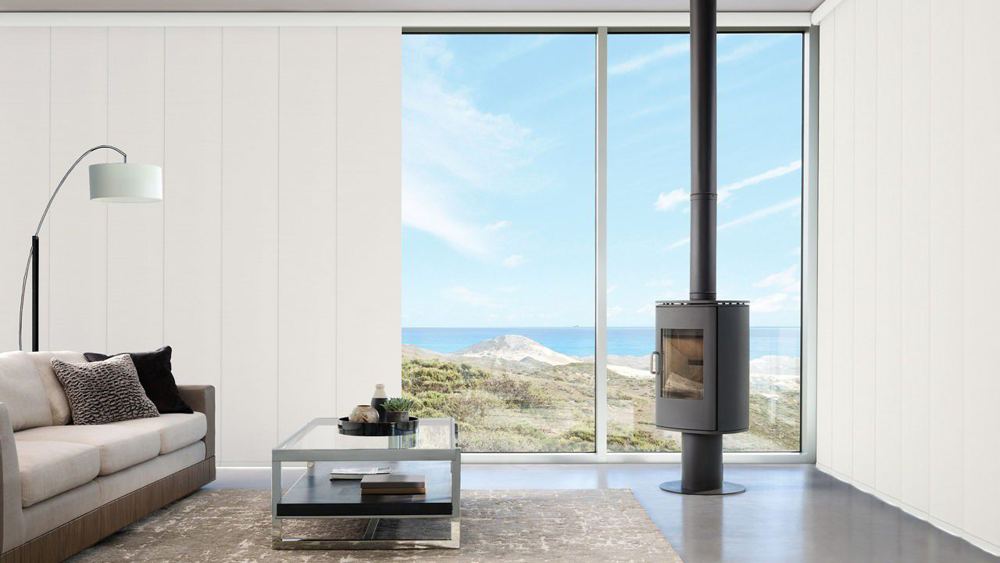 Designer Solar (Screen) Shades in a room