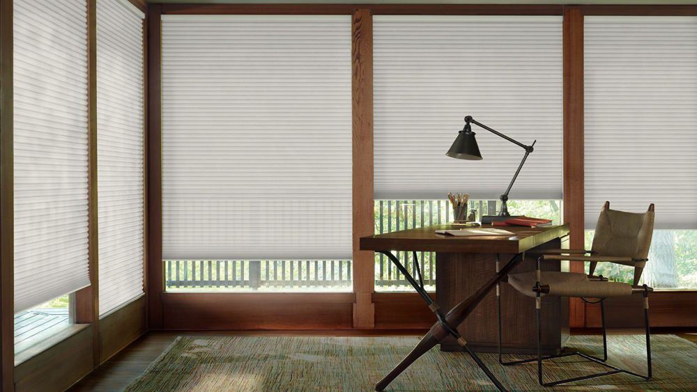 Duette Honeycomb Shades in a room