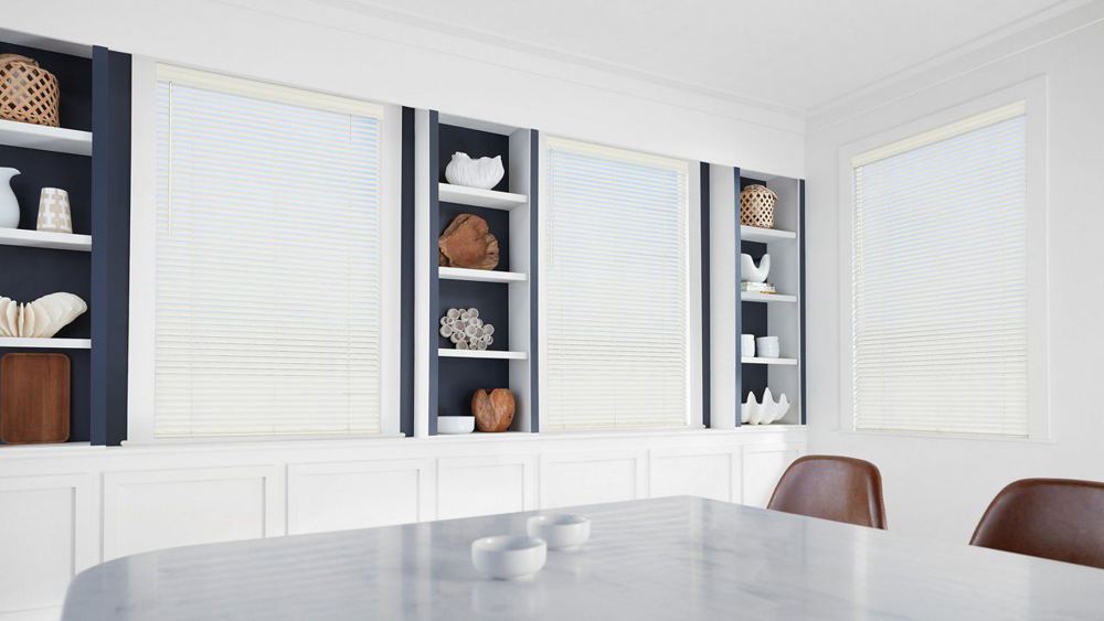 EverWood Alternative Wood Blinds in a room