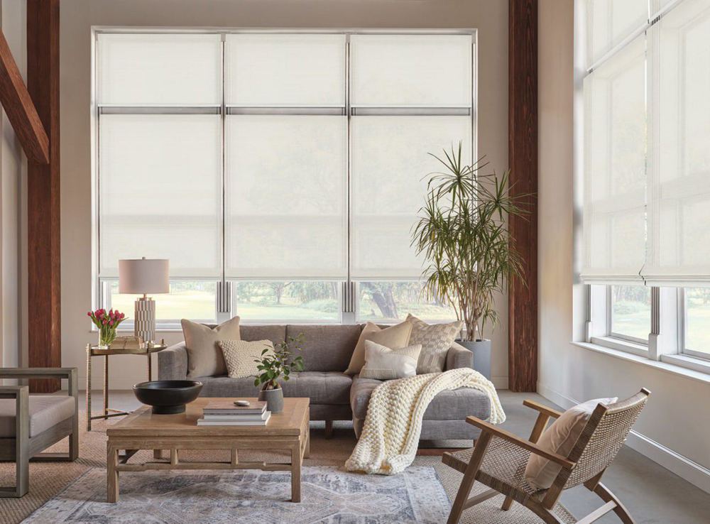 Provenance Woven Wood Shades in a room