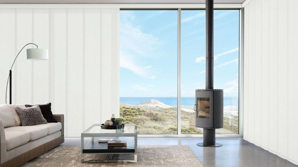 Skyline Gliding Window Panels in a room