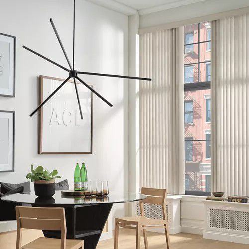 Somner Custom Vertical Blinds in a room