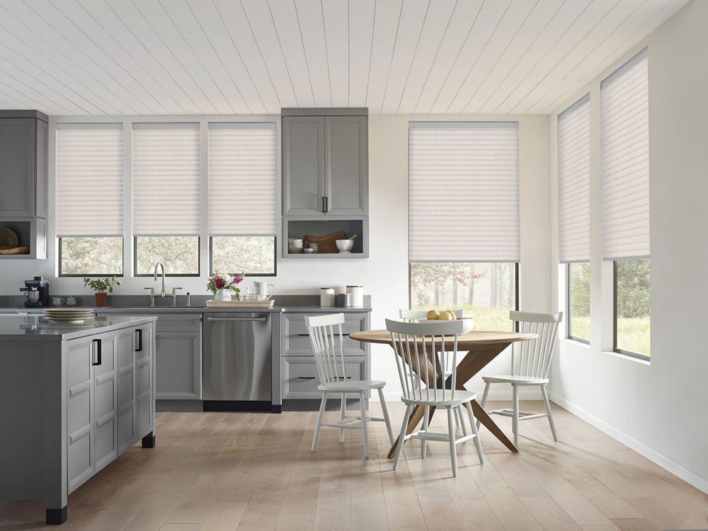 Sonnette Cellular Roller Shades in a room